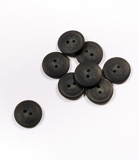 Dark Grey 2 Hole Button Size 28L x10